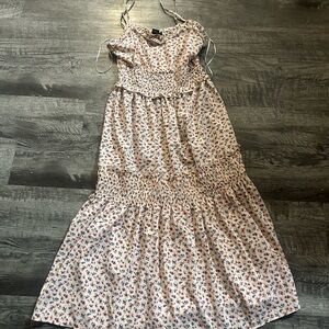 Angie Cream Floral Dress